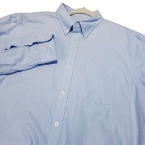Brooks Brothers Men's Blue Classic Long Sleeve Button-down Size XL‎